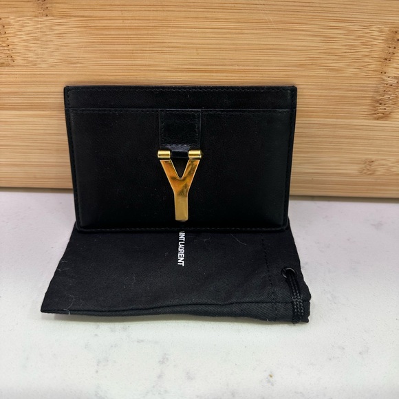 Saint Laurent Black Card Holder - Picture 1 of 4